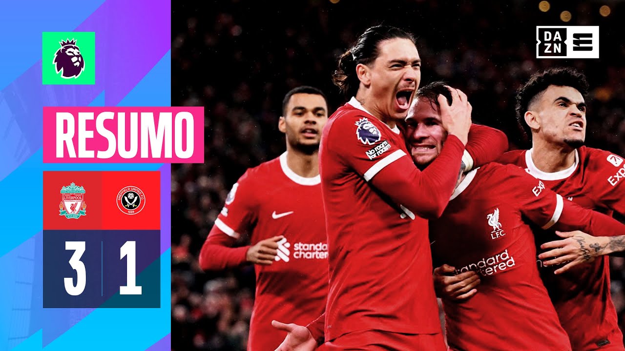 Resumo | Liverpool 3-1 Sheffield | Premier League 23/24