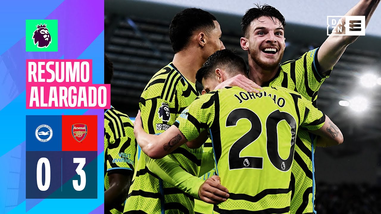 Resumo alargado | Brighton 0-3 Arsenal | Premier League 23/24