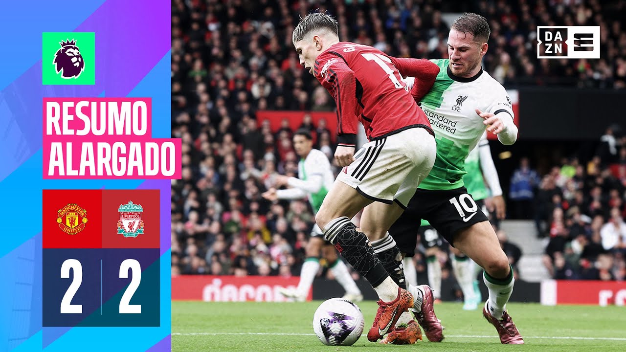 Resumo alargado | Man United 2-2 Liverpool | Premier League 23/24