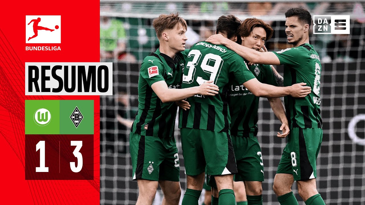 Resumo | Wolfsburg 1-3 Borussia Monchengladbach | Bundesliga 23/24