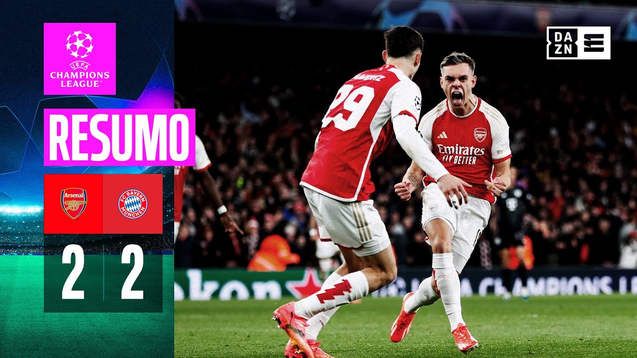 Resumo | Arsenal 2-2 Bayern | Champions League 23/24