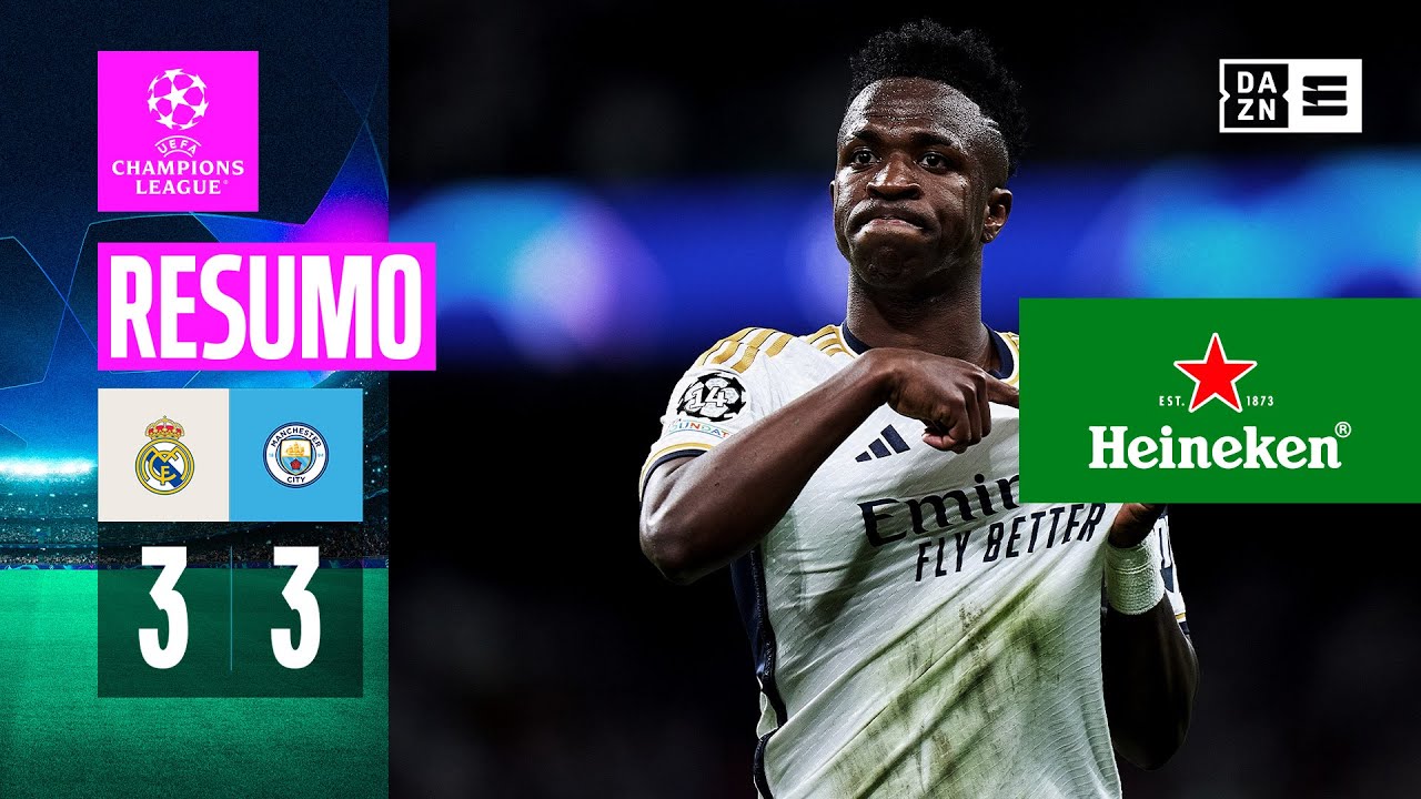 Resumo | Real Madrid 3-3 Man City | Champions League 23/24