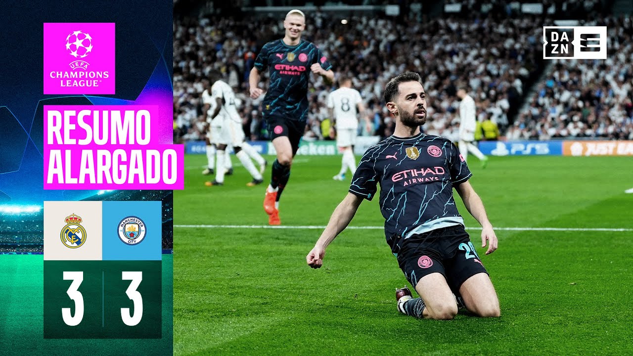 Resumo alargado | Real Madrid 3-3 Man City | Champions League 23/24
