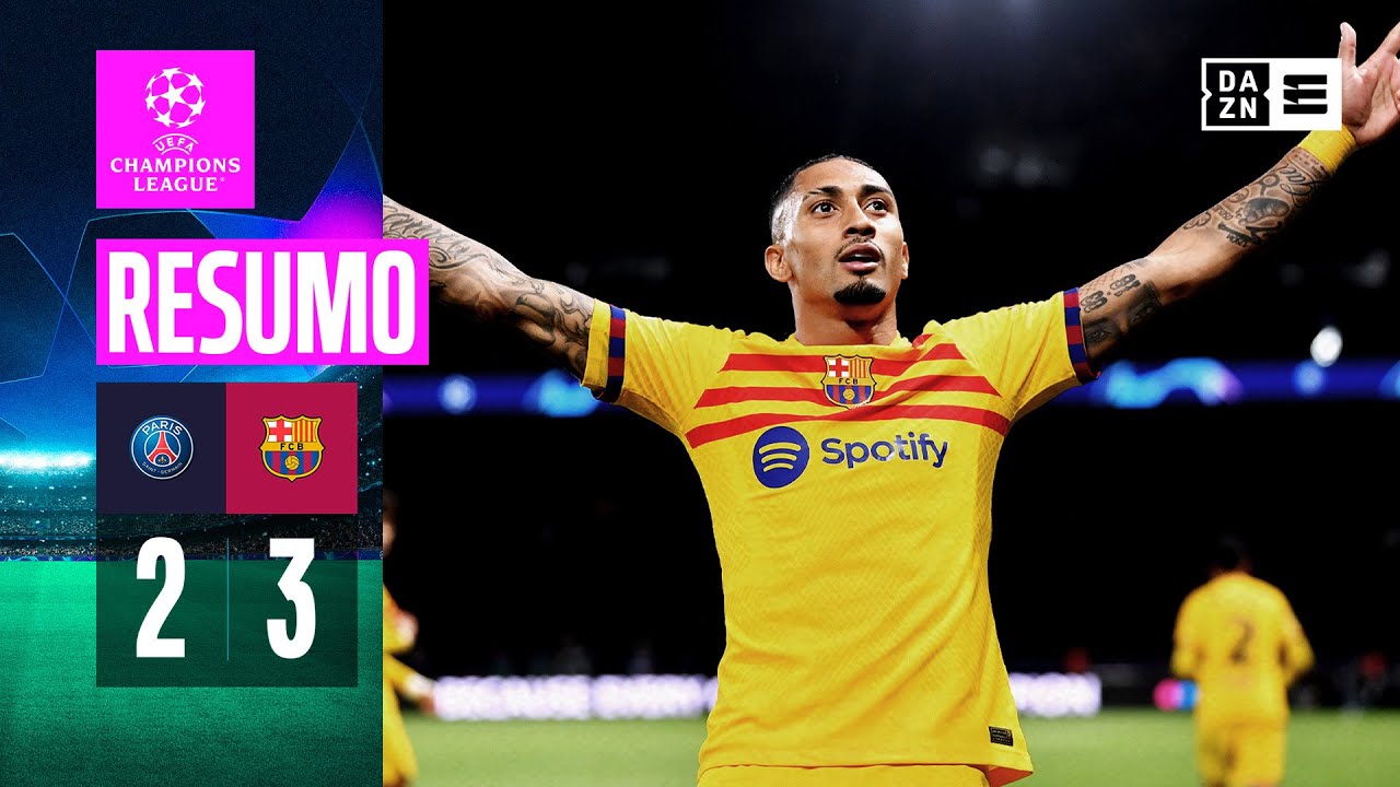 Resumo | PSG 2-3 Barcelona | Champions League 23/24