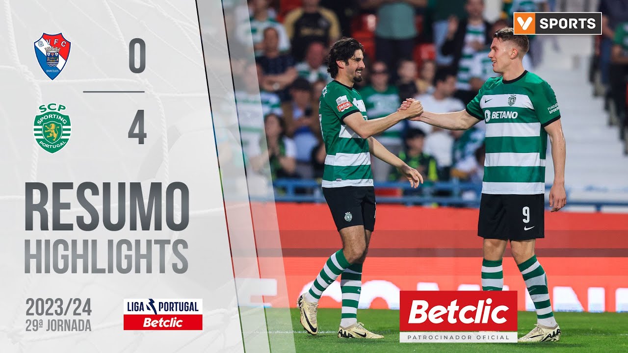 Resumo: Gil Vicente 0-4 Sporting (Liga 23/24 #29)
