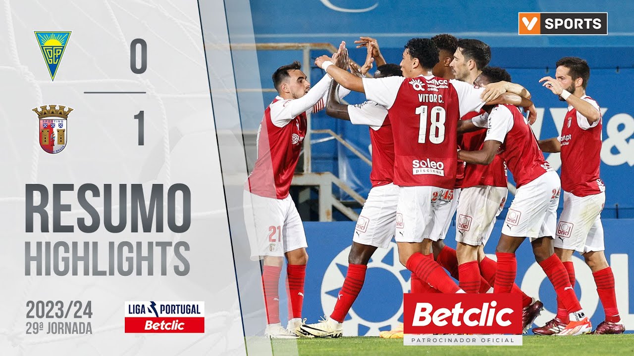 Resumo: Estoril 0-1 Braga (Liga 23/24 #29)