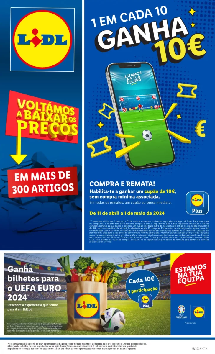 Antevis&atilde;o Folheto LiDL Promo&ccedil;&otilde;es (18 a 24 abril)