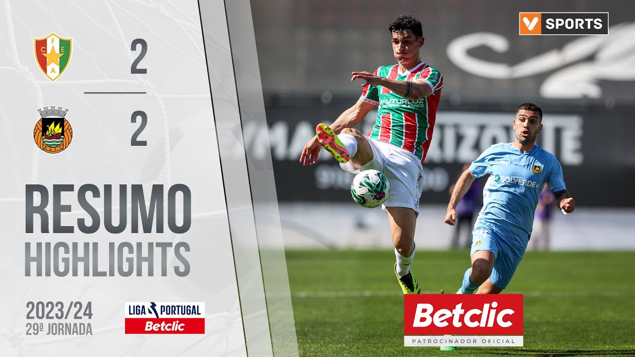 Resumo: Estrela Amadora 2-2 Rio Ave (Liga 23/24 #29)