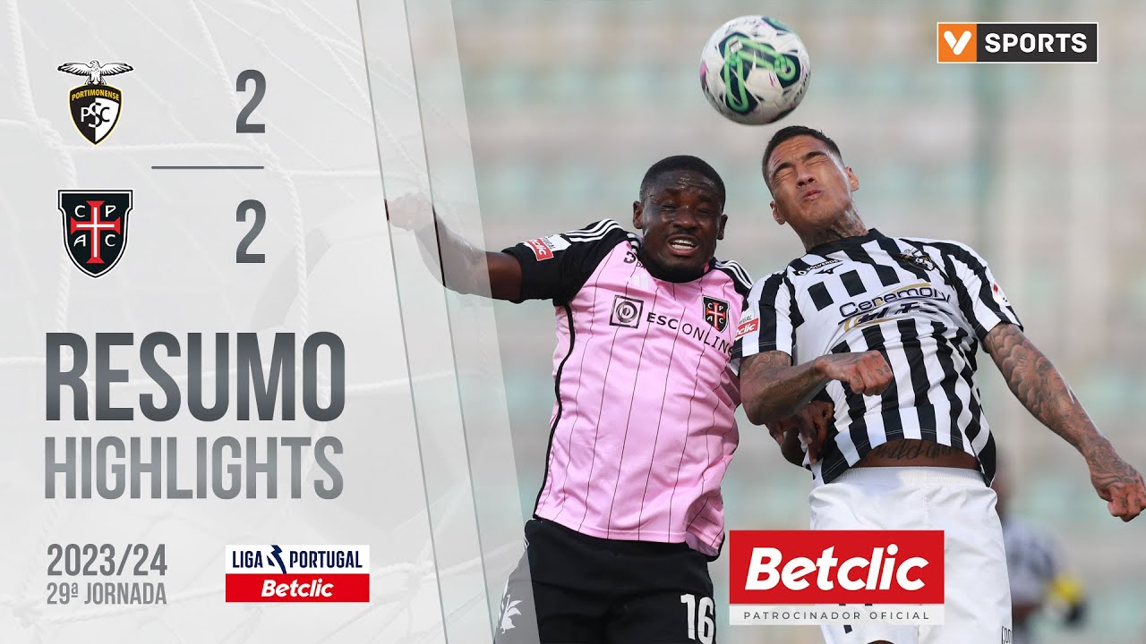 Resumo: Portimonense 2-2 Casa Pia (Liga 23/24 #29)