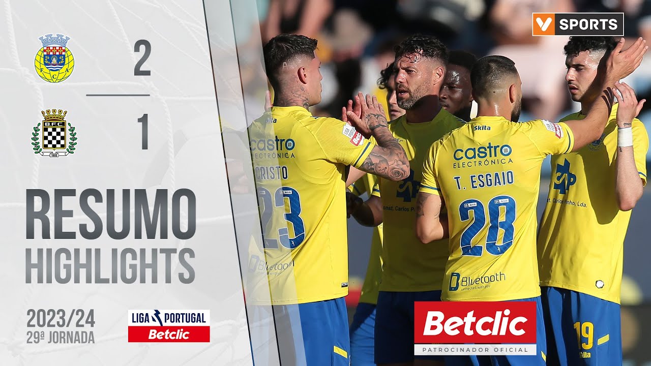 Resumo: Arouca 2-1 Boavista (Liga 23/24 #29)