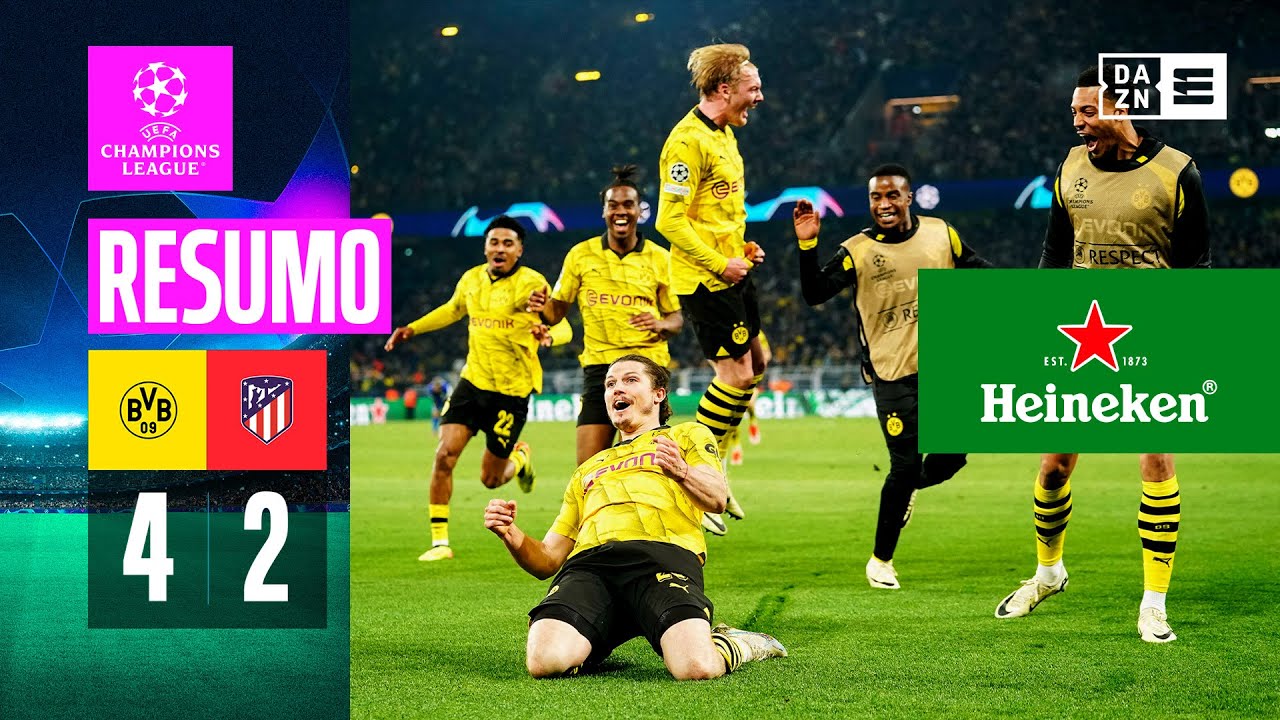 Resumo | Dortmund 4-2 Atletico Madrid | Champions League 23/24
