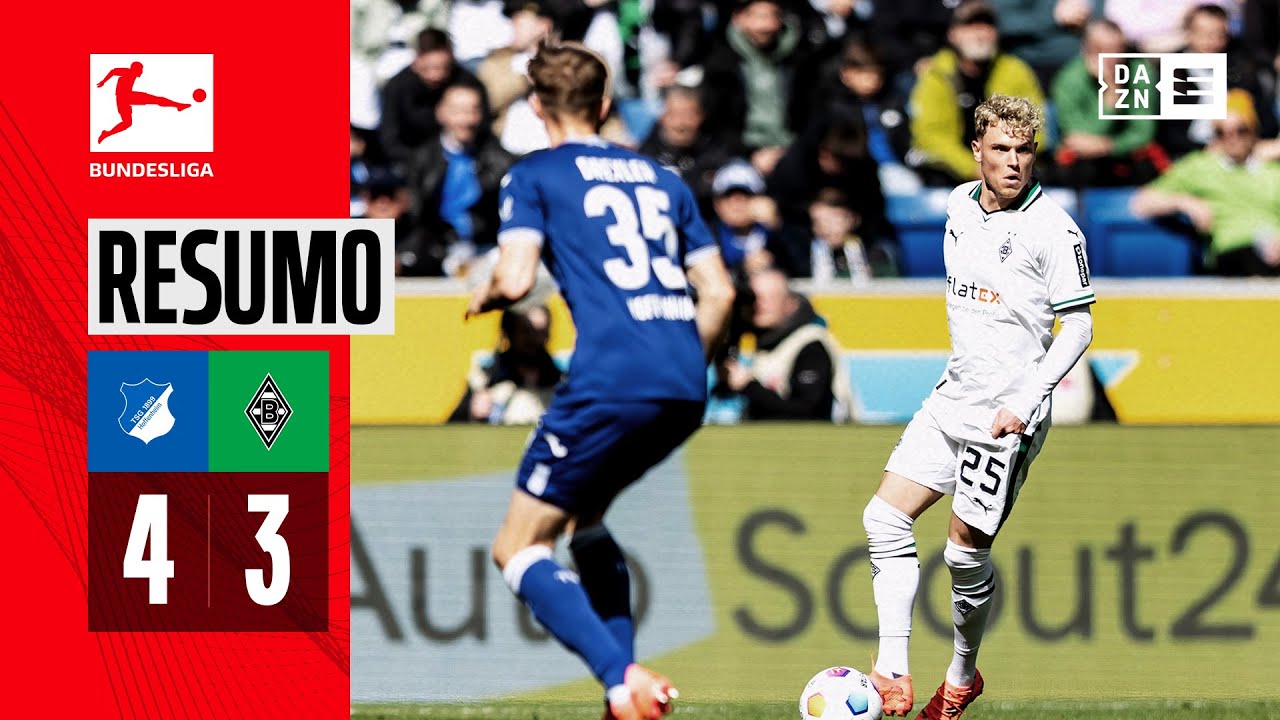 Resumo | Hoffenheim 4-3 Borussia Monchengladbach | Bundesliga 23/24