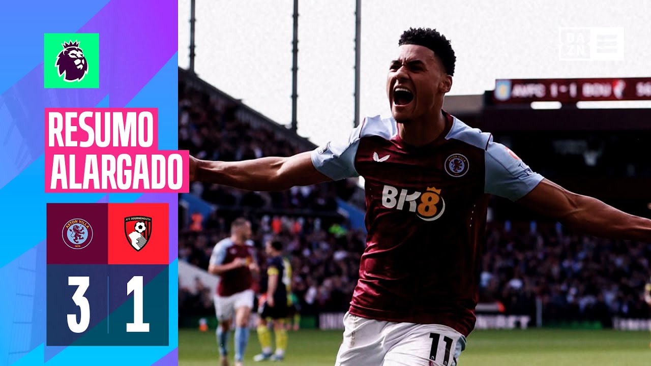 Resumo alargado | Aston Villa 3-1 Bournemouth | Premier League 23/24
