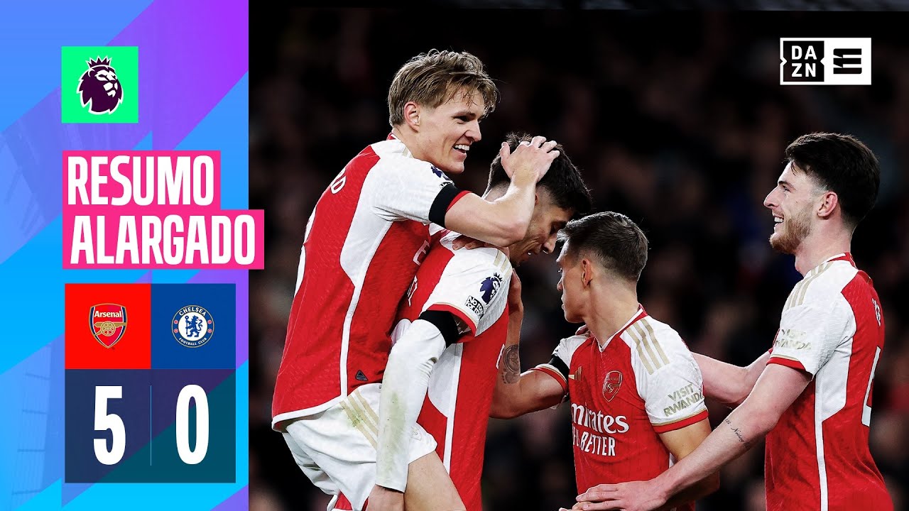 Resumo Alargado | Arsenal 5-0 Chelsea | Premier League 23/24