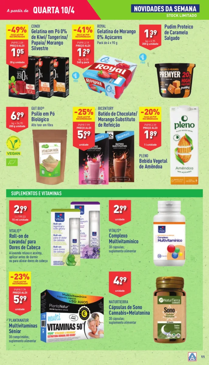Antevis&atilde;o Folheto ALDI (10 a 16 abril)