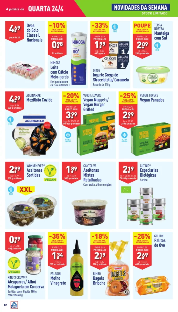 Antevis&atilde;o Folheto ALDI (24 a 30 abril)