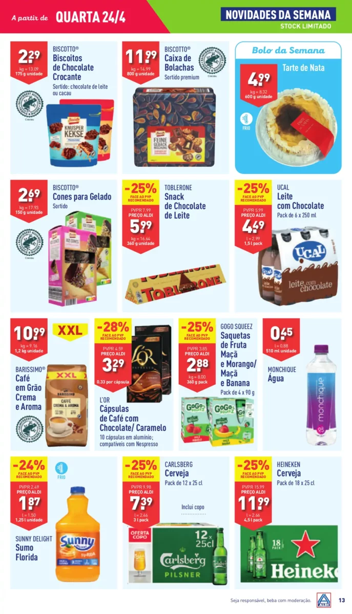 Antevis&atilde;o Folheto ALDI (24 a 30 abril)