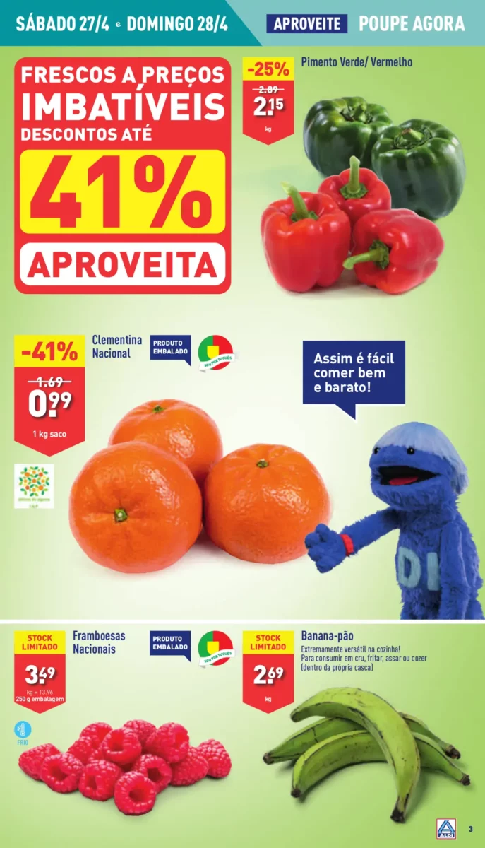 Antevis&atilde;o Folheto ALDI (24 a 30 abril)
