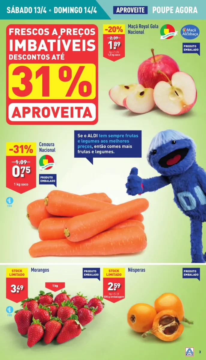 Antevis&atilde;o Folheto ALDI (10 a 16 abril)