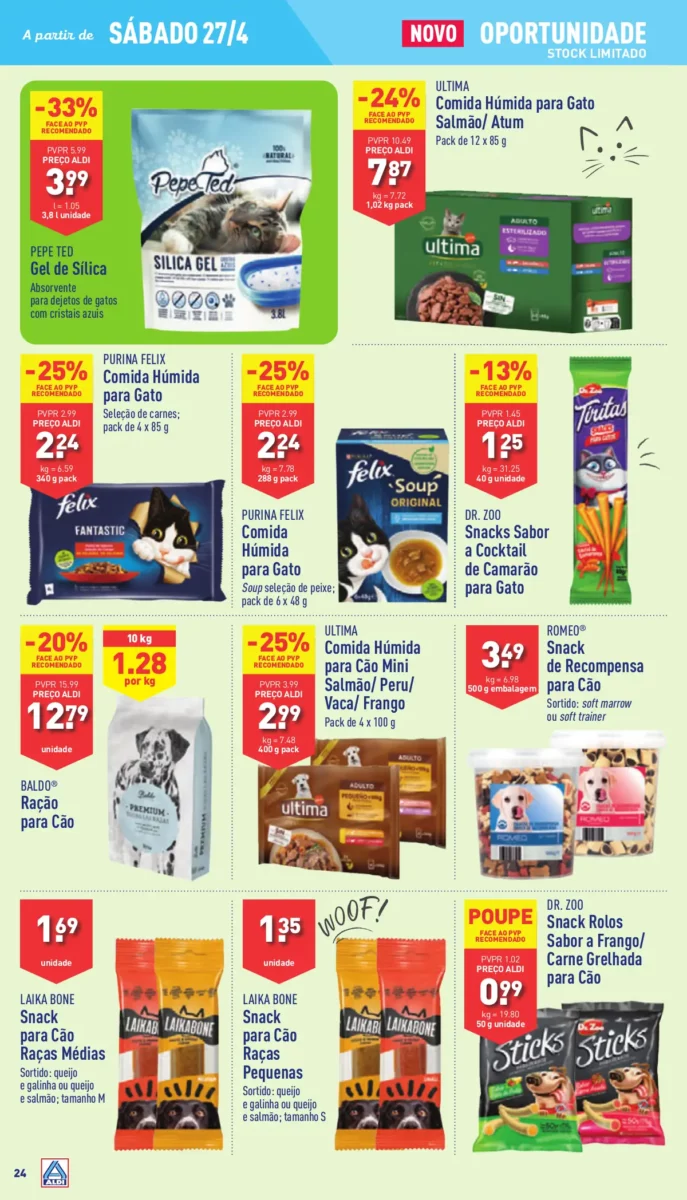 Antevis&atilde;o Folheto ALDI (24 a 30 abril)