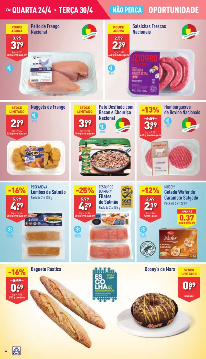 Antevis&atilde;o Folheto ALDI (24 a 30 abril)