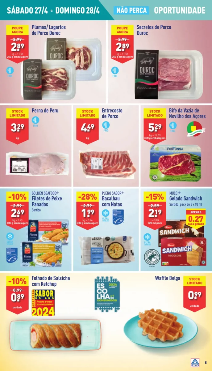 Antevis&atilde;o Folheto ALDI (24 a 30 abril)