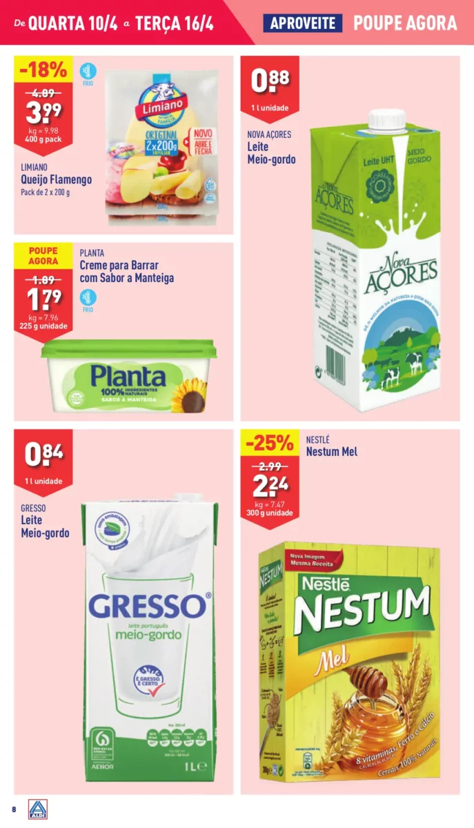 Antevis&atilde;o Folheto ALDI (10 a 16 abril)
