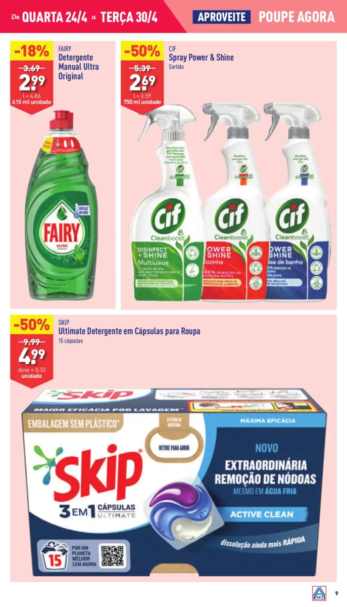 Antevis&atilde;o Folheto ALDI (24 a 30 abril)