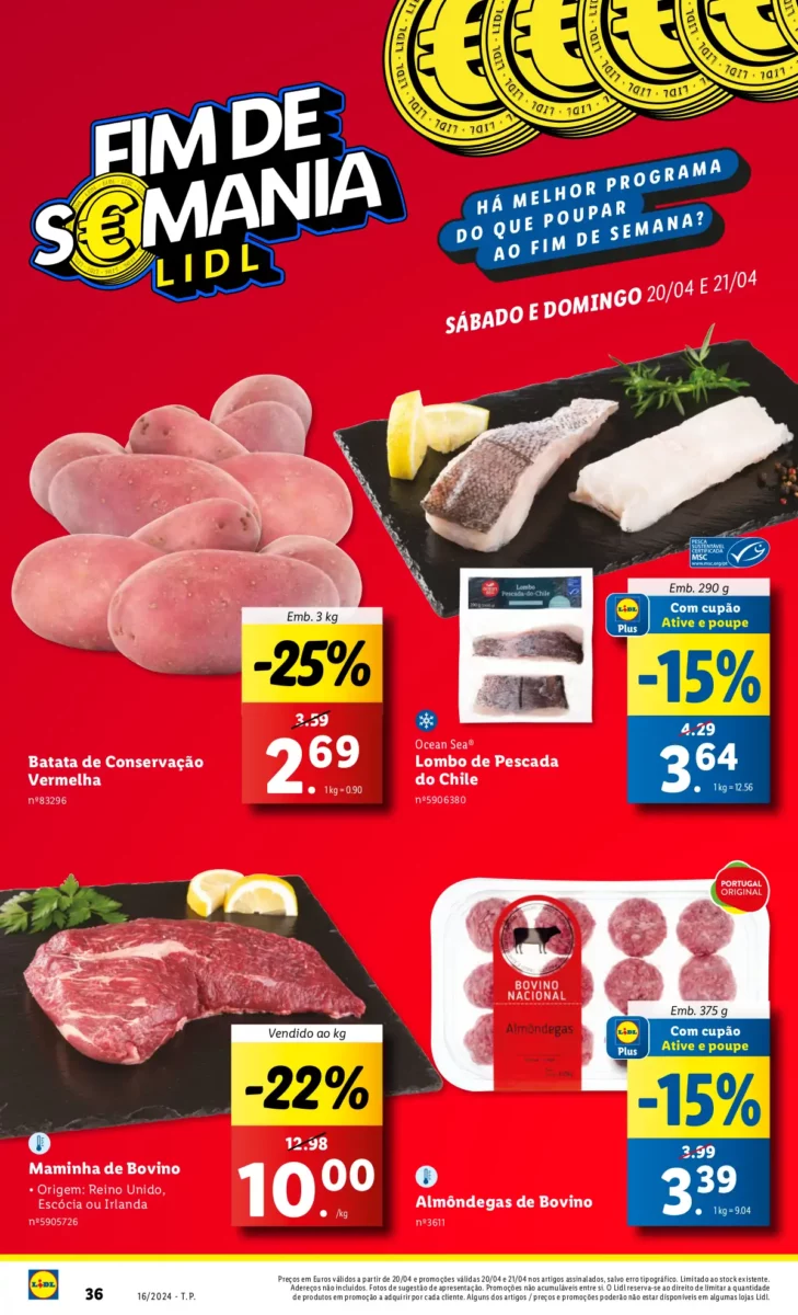 Antevis&atilde;o Folheto LiDL Fim-de-semana (20 e 21 abril)