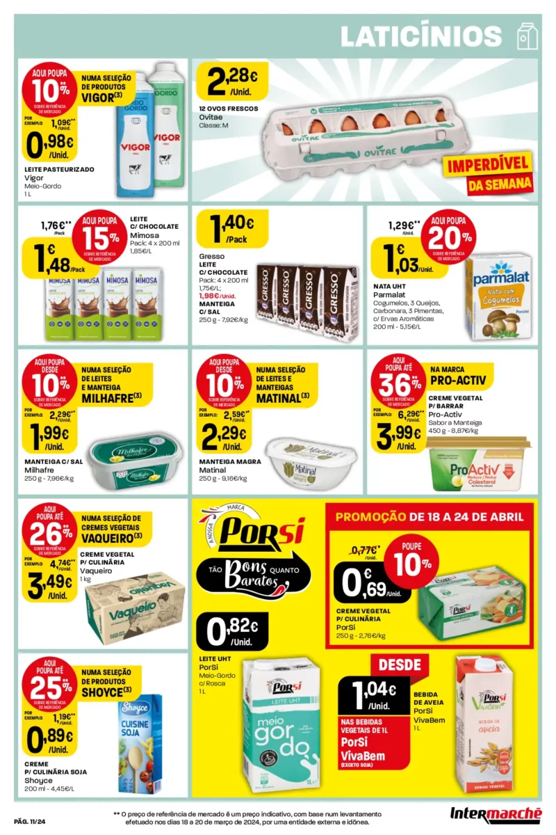 Antevis&atilde;o Folheto Intermarch&eacute; (18 a 24 abril)
