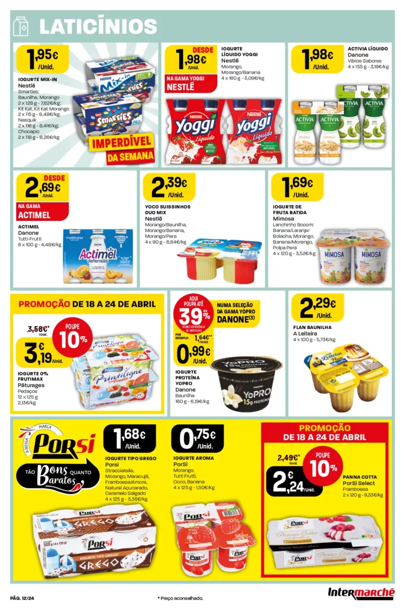 Antevis&atilde;o Folheto Intermarch&eacute; (18 a 24 abril)