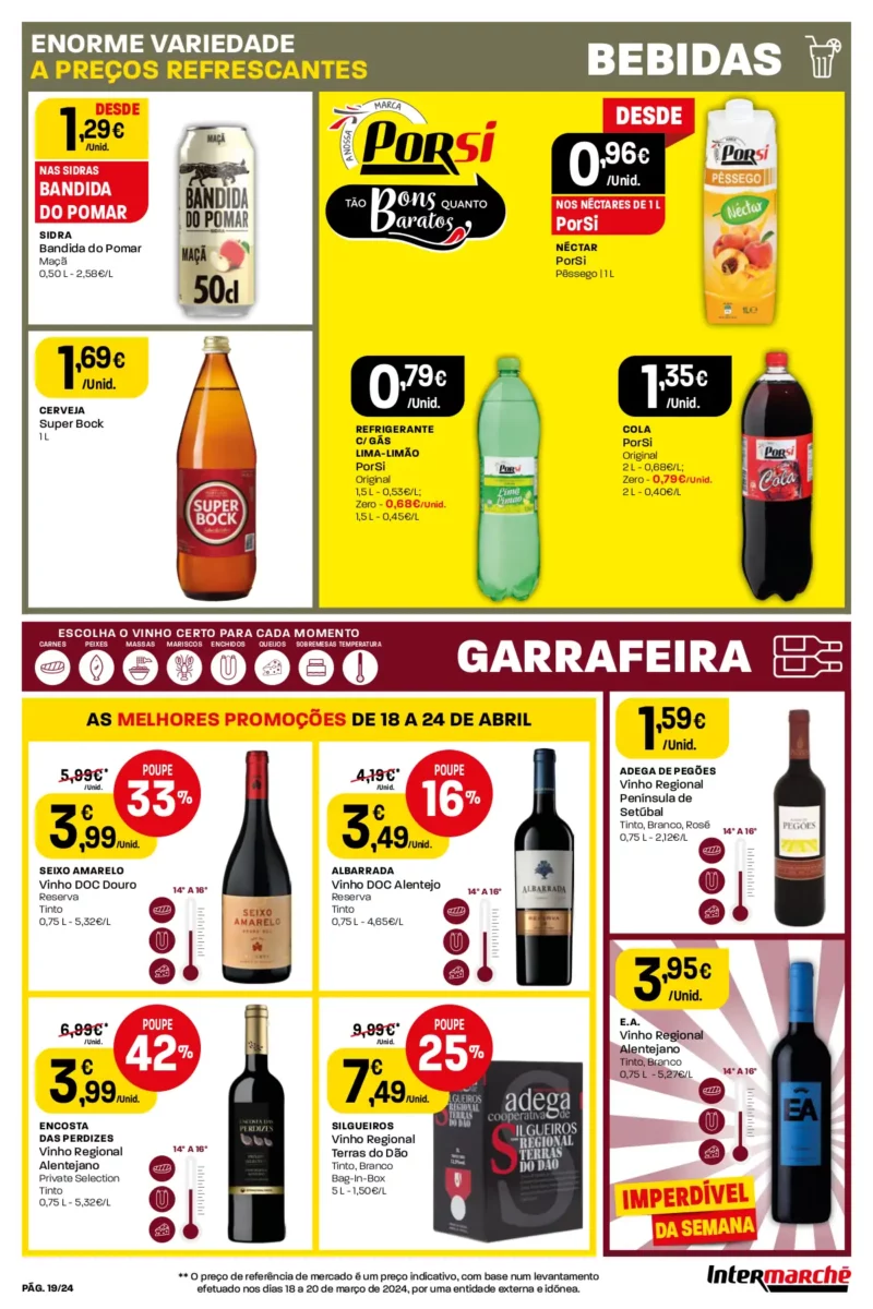 Antevis&atilde;o Folheto Intermarch&eacute; (18 a 24 abril)