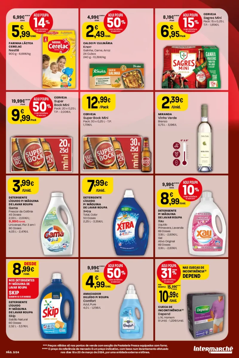 Antevis&atilde;o Folheto Intermarch&eacute; (18 a 24 abril)