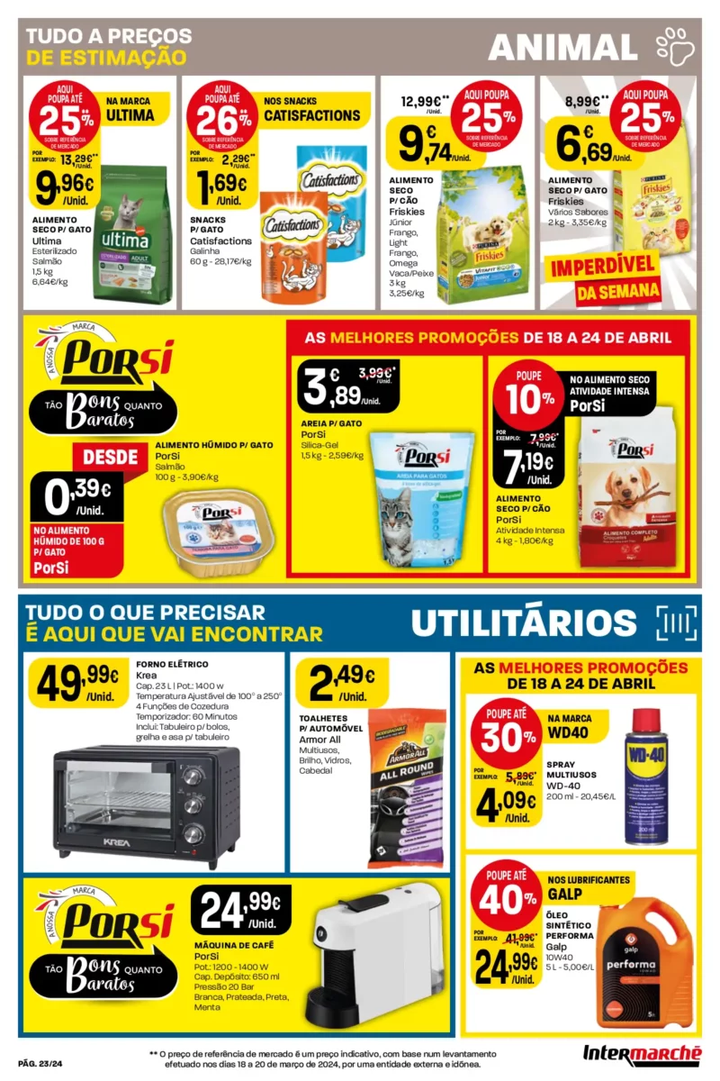 Antevis&atilde;o Folheto Intermarch&eacute; (18 a 24 abril)