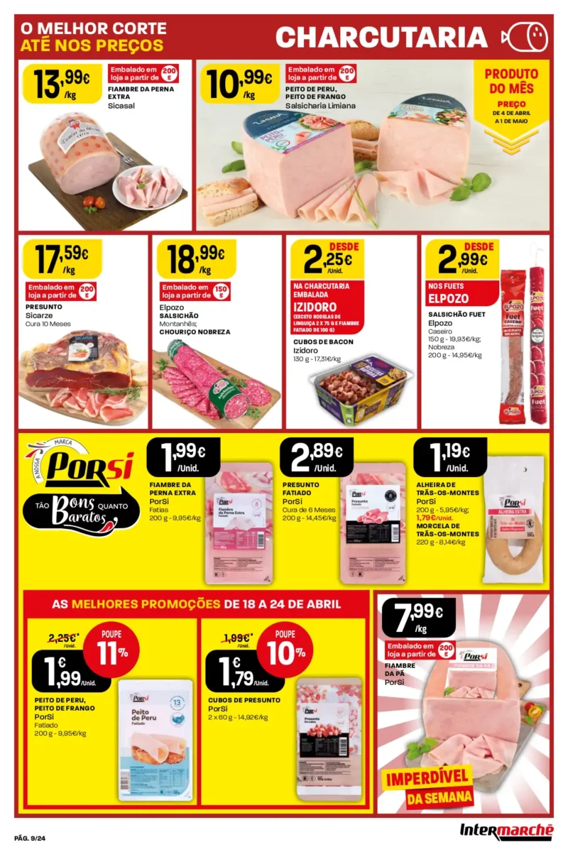 Antevis&atilde;o Folheto Intermarch&eacute; (18 a 24 abril)
