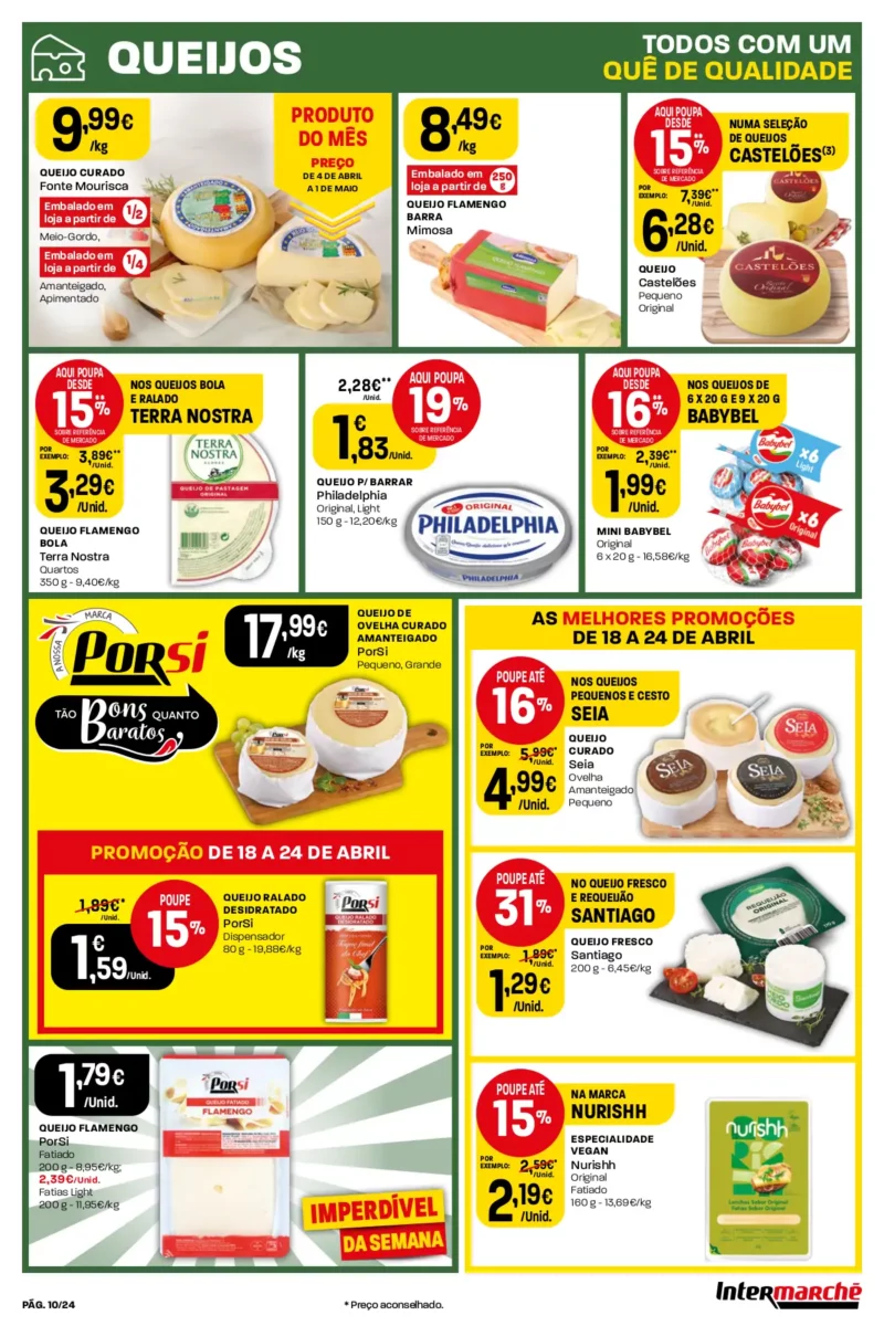 Antevis&atilde;o Folheto Intermarch&eacute; (18 a 24 abril)