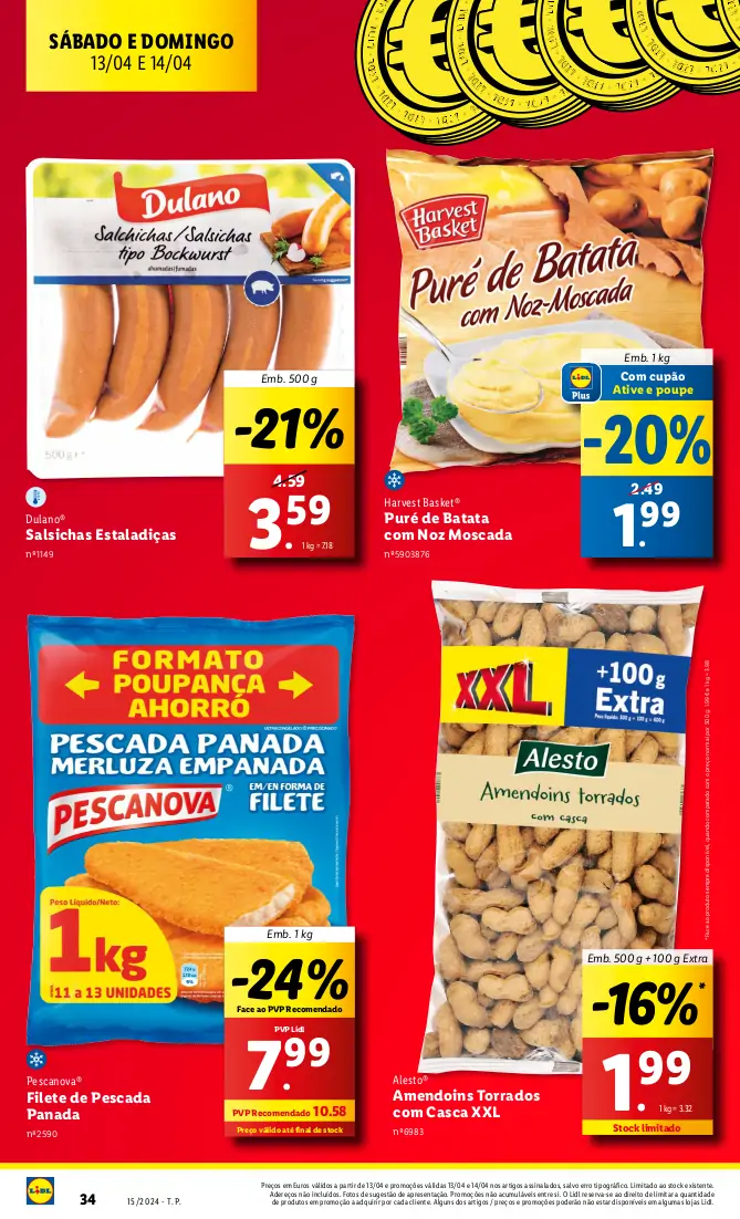 Antevis&atilde;o Folheto LiDL Fim-de-semana (13 e 14 abril)