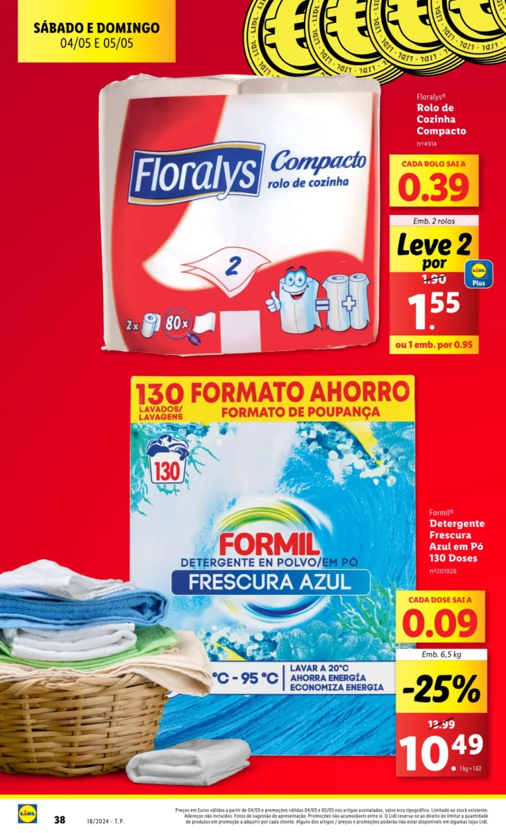 Antevis&atilde;o Folheto LiDL Fim-de-semana (4 e 5 maio)