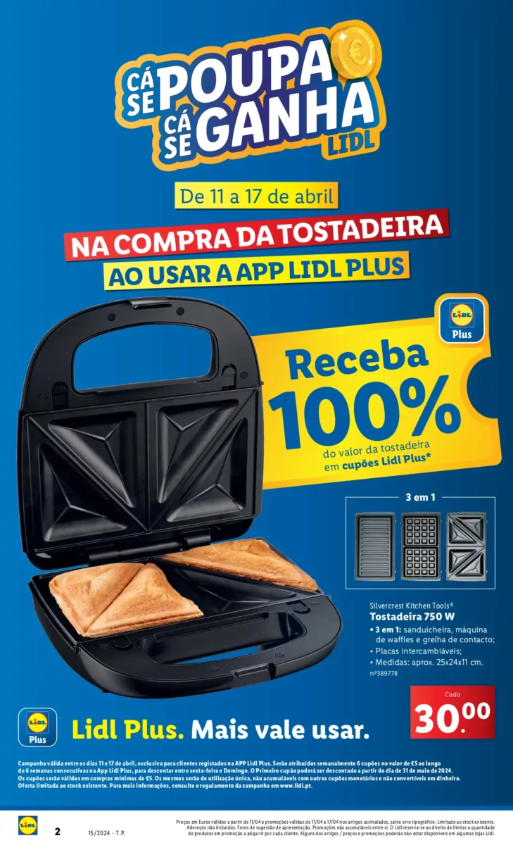 Antevis&atilde;o Folheto LiDL Novidades (a partir de 11 abril)