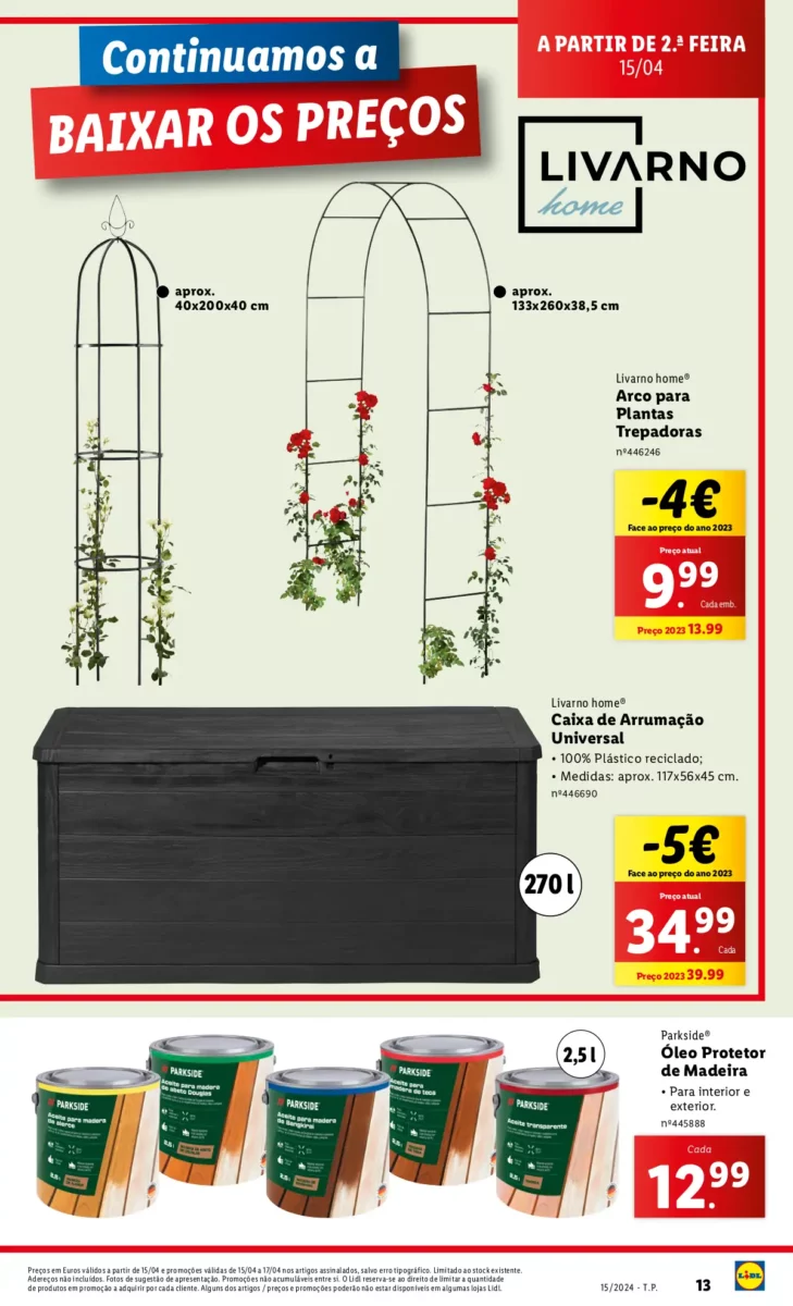 Antevis&atilde;o Folheto LiDL Novidades (a partir de 11 abril)