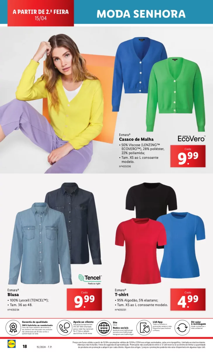 Antevis&atilde;o Folheto LiDL Novidades (a partir de 11 abril)