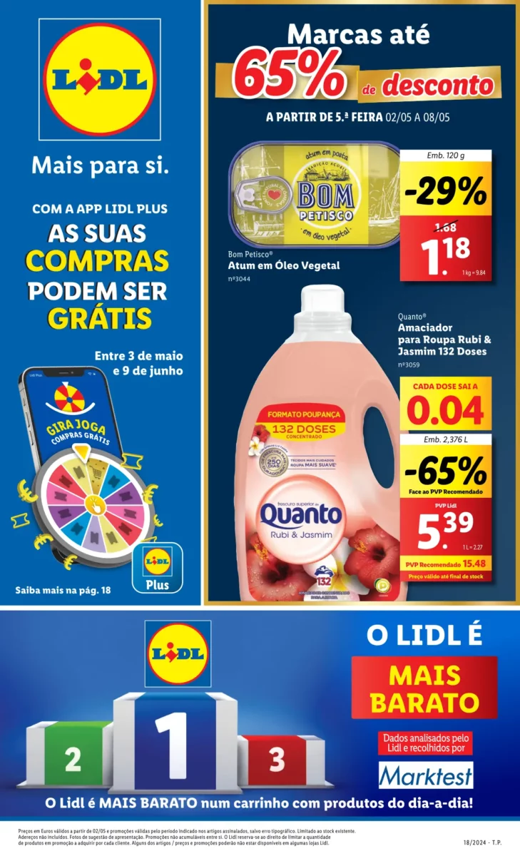 Antevis&atilde;o Folheto LiDL Novidades (a partir de 2 maio)