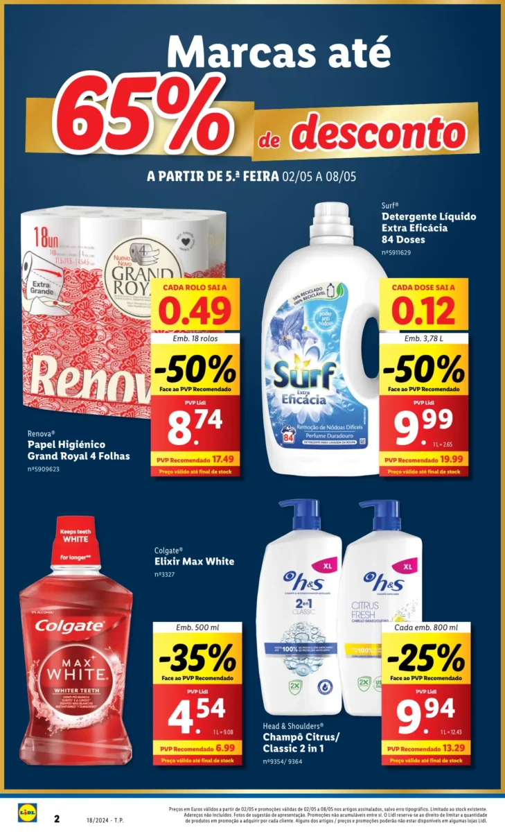 Antevis&atilde;o Folheto LiDL Novidades (a partir de 2 maio)