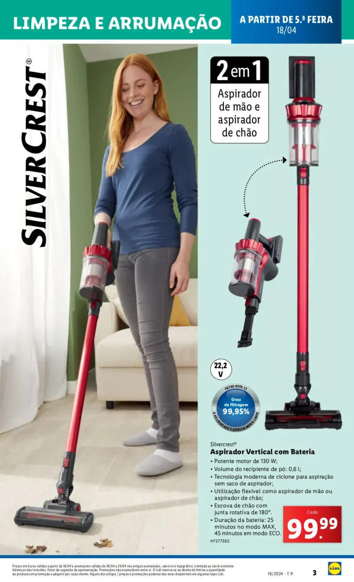 Antevis&atilde;o Folheto LiDL Novidades (18 a 24 abril)