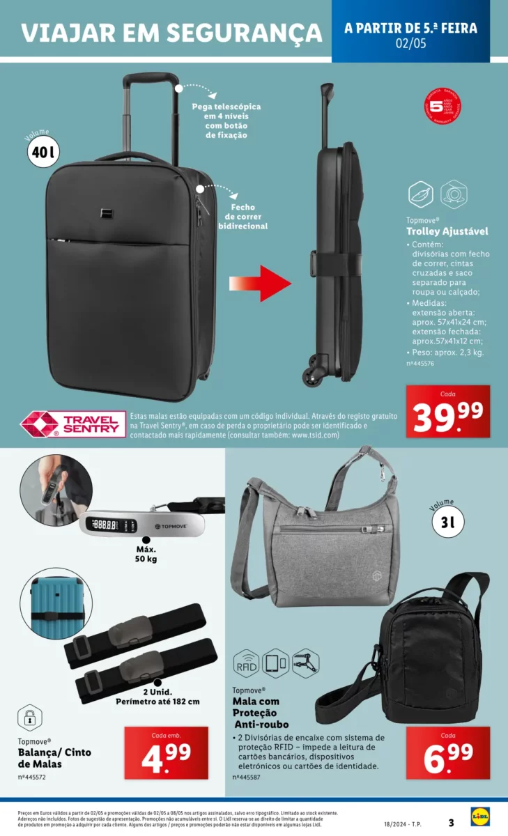 Antevis&atilde;o Folheto LiDL Novidades (a partir de 2 maio)