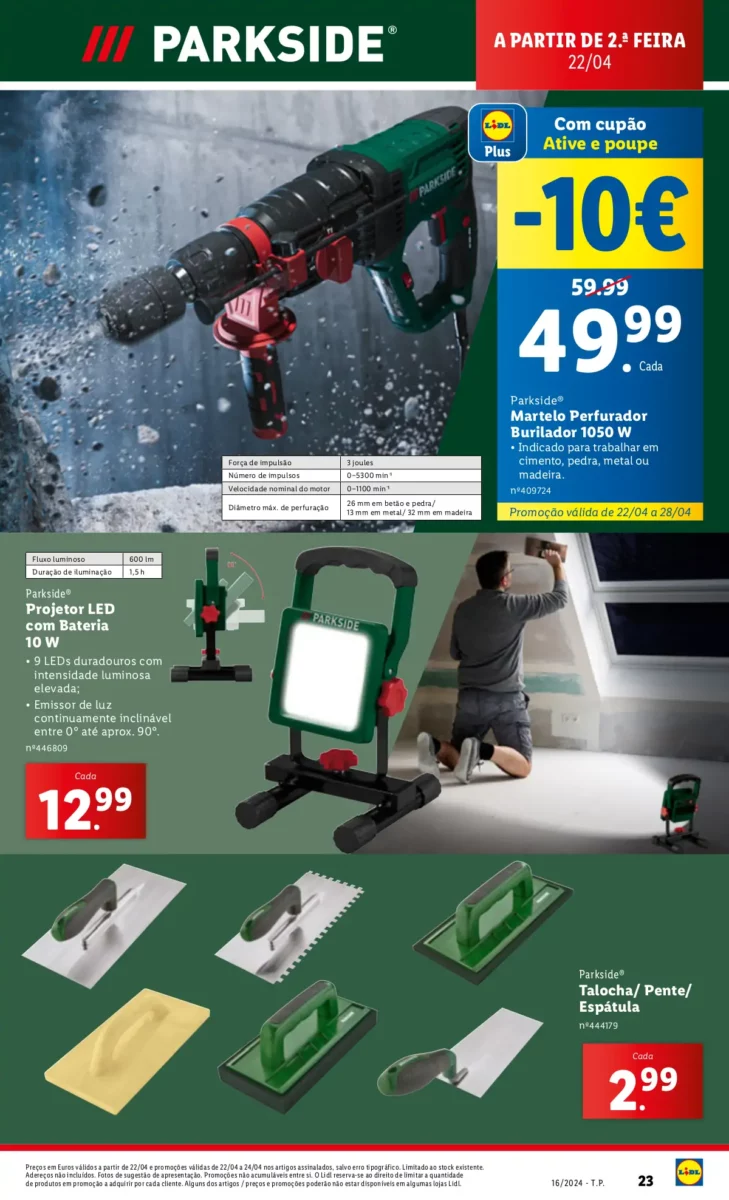 Antevis&atilde;o Folheto LiDL Novidades (18 a 24 abril)