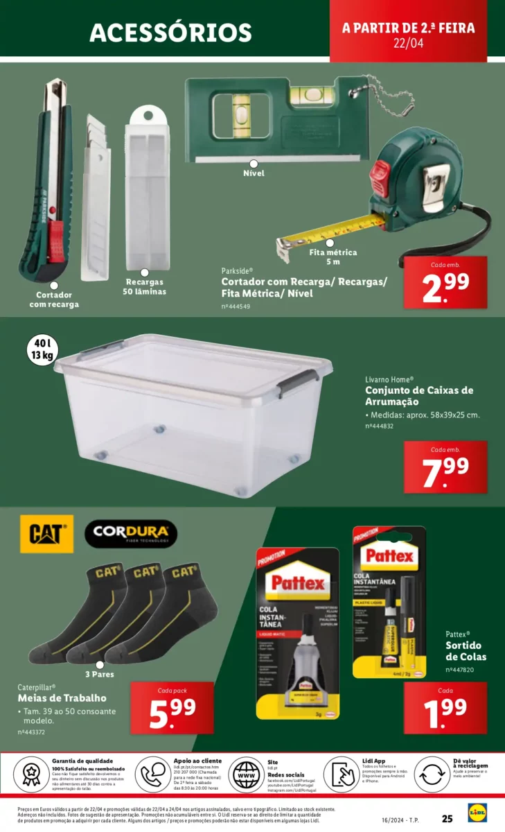 Antevis&atilde;o Folheto LiDL Novidades (18 a 24 abril)