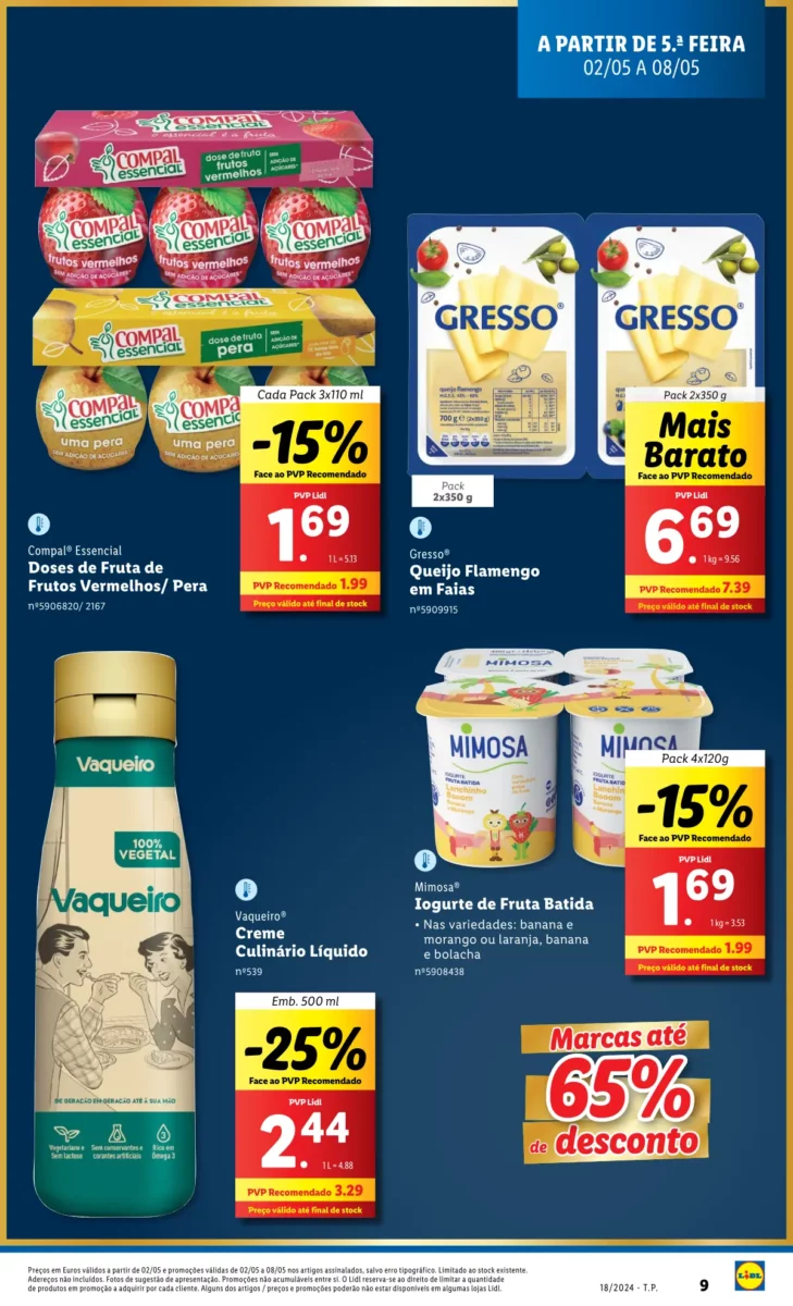 Antevis&atilde;o Folheto LiDL Novidades (a partir de 2 maio)