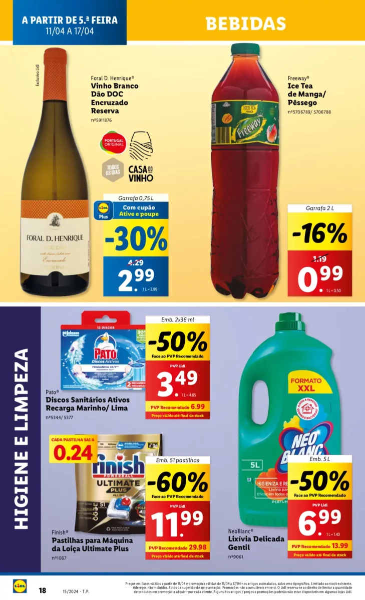 Antevis&atilde;o Folheto LiDL Novidades (a partir de 11 abril)