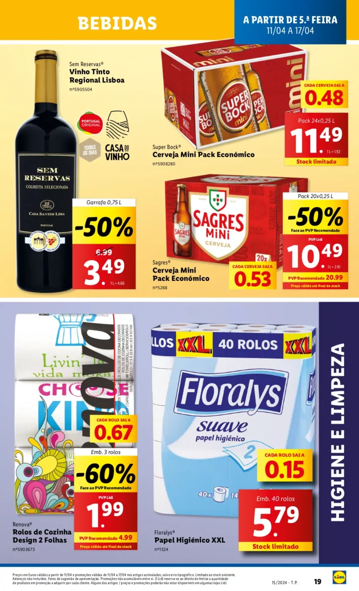 Antevis&atilde;o Folheto LiDL Novidades (a partir de 11 abril)